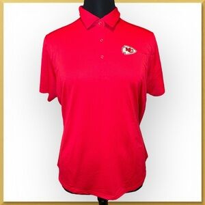 NWT CUTTER & BUCK Women's KC Chiefs Prospect Textured Stretch Polo XXXL
